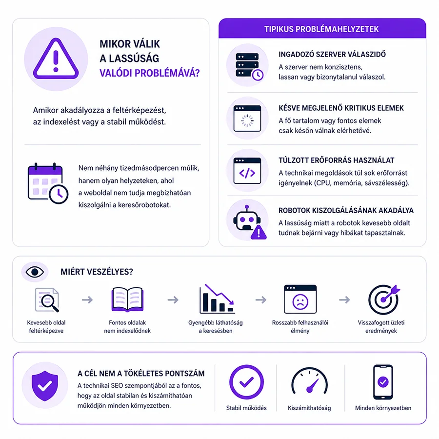 Lassú betöltési sebesség weboldalon mint technikai SEO probléma