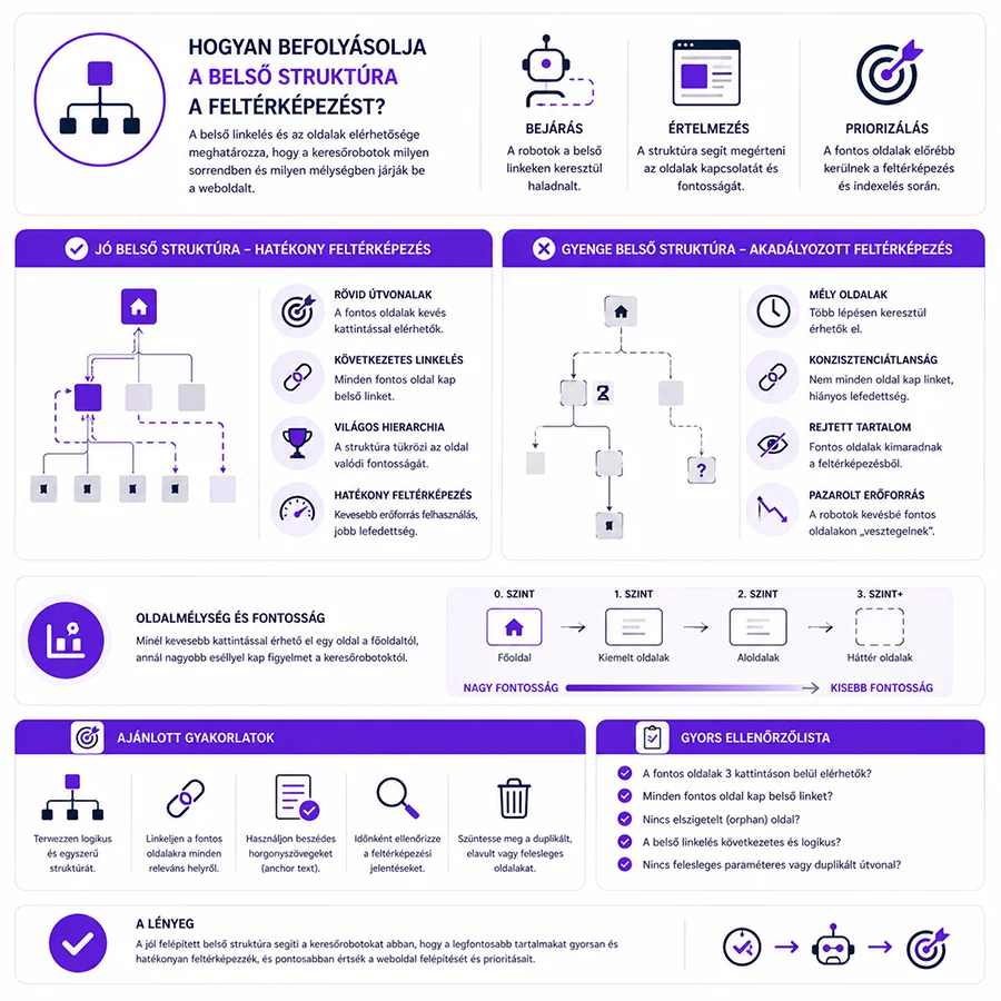 Weboldal struktúra és feltérképezés kapcsolata SEO szempontból